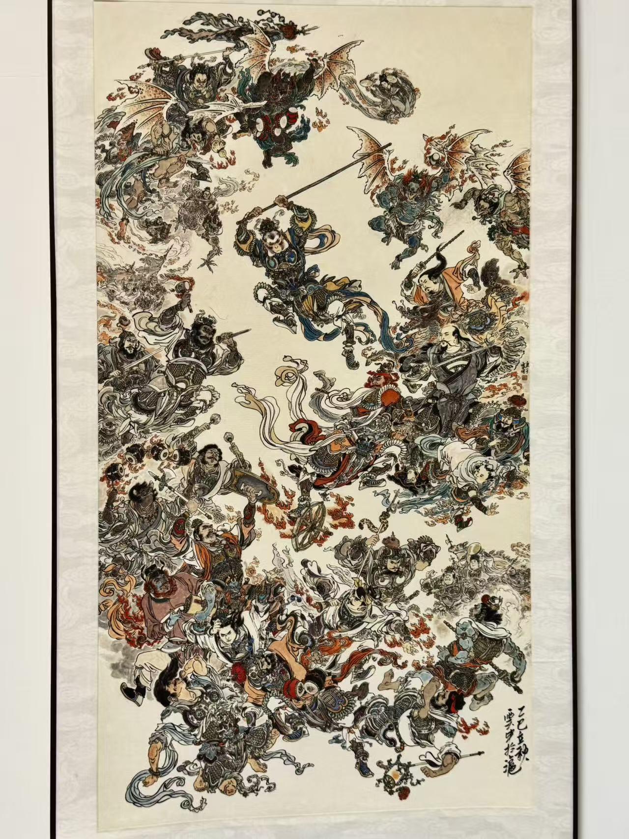 NO.16 好又多金牌大场，双11狂欢继续！每周一站式配齐，方便凑单！（周6晚8点截拍，卖家送拍0抽成！） 【亲签卷轴】李云中老师亲签 大闹天宫卷轴 挂在书房效果绝佳 【金猴奋起千钧棒，玉宇澄清万古埃】