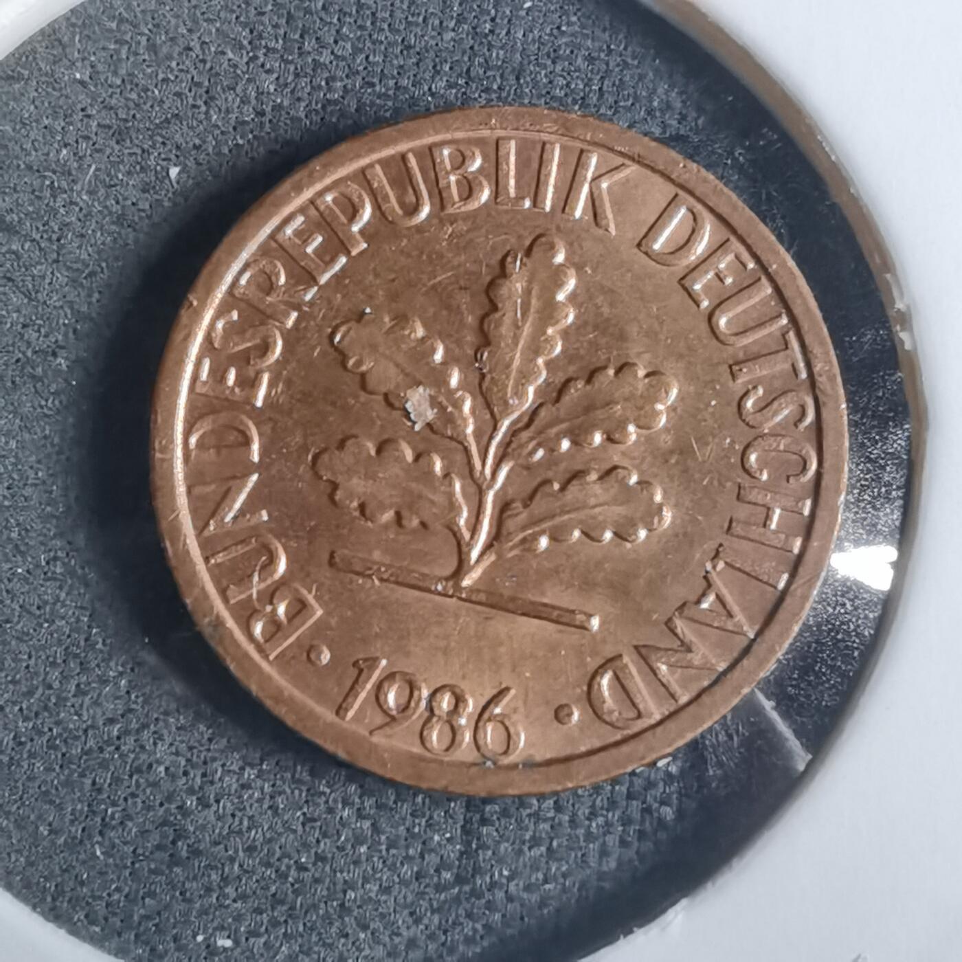 沼泽如烟--第915场 德国1986年1芬尼