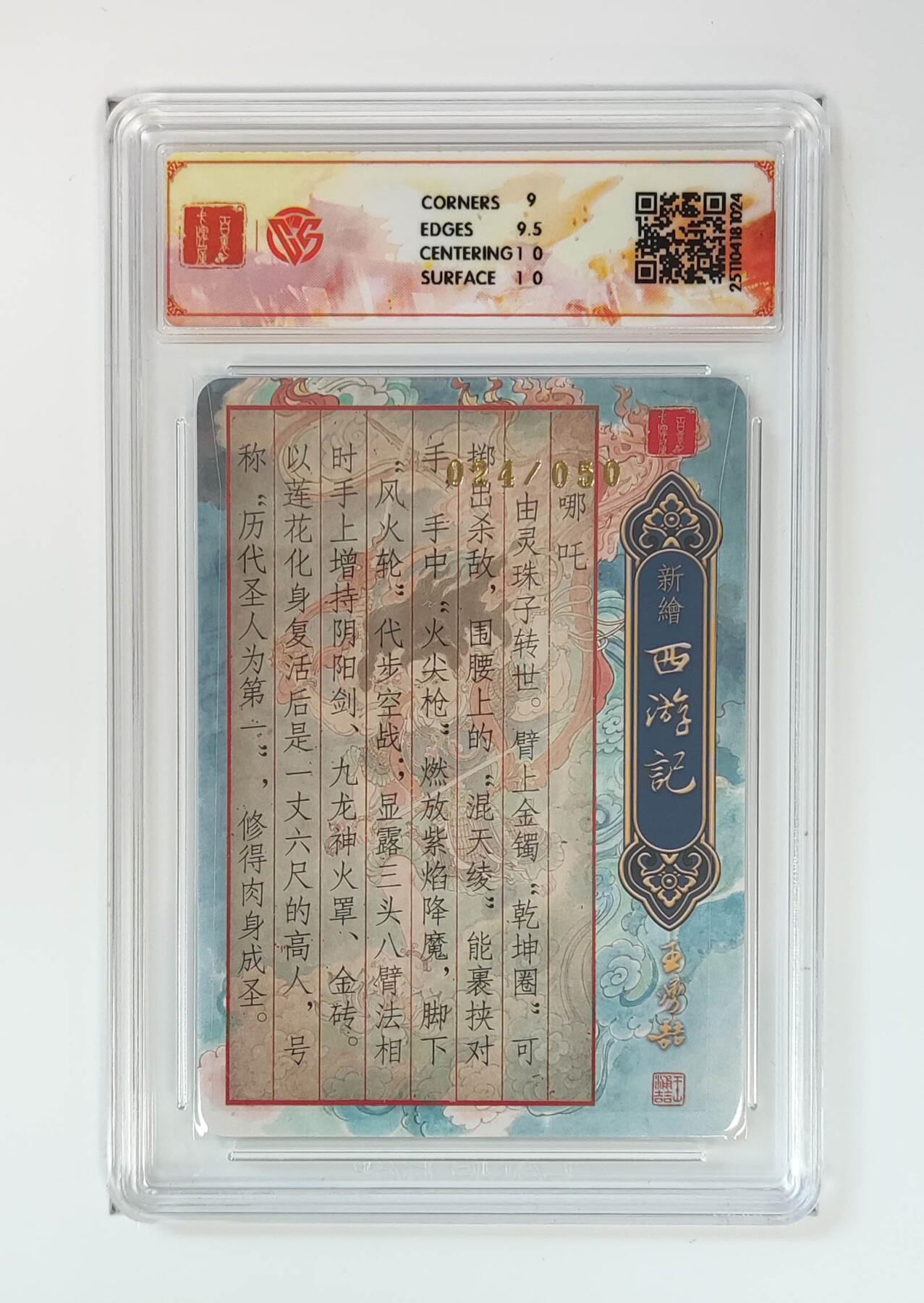 阳大大卡牌拍卖第84期（持续收拍品，周六晚上九点截拍，进群福利早知道） 【亲签】百里卡牌 王涌哲西游  哪吒 亲签限编024/050