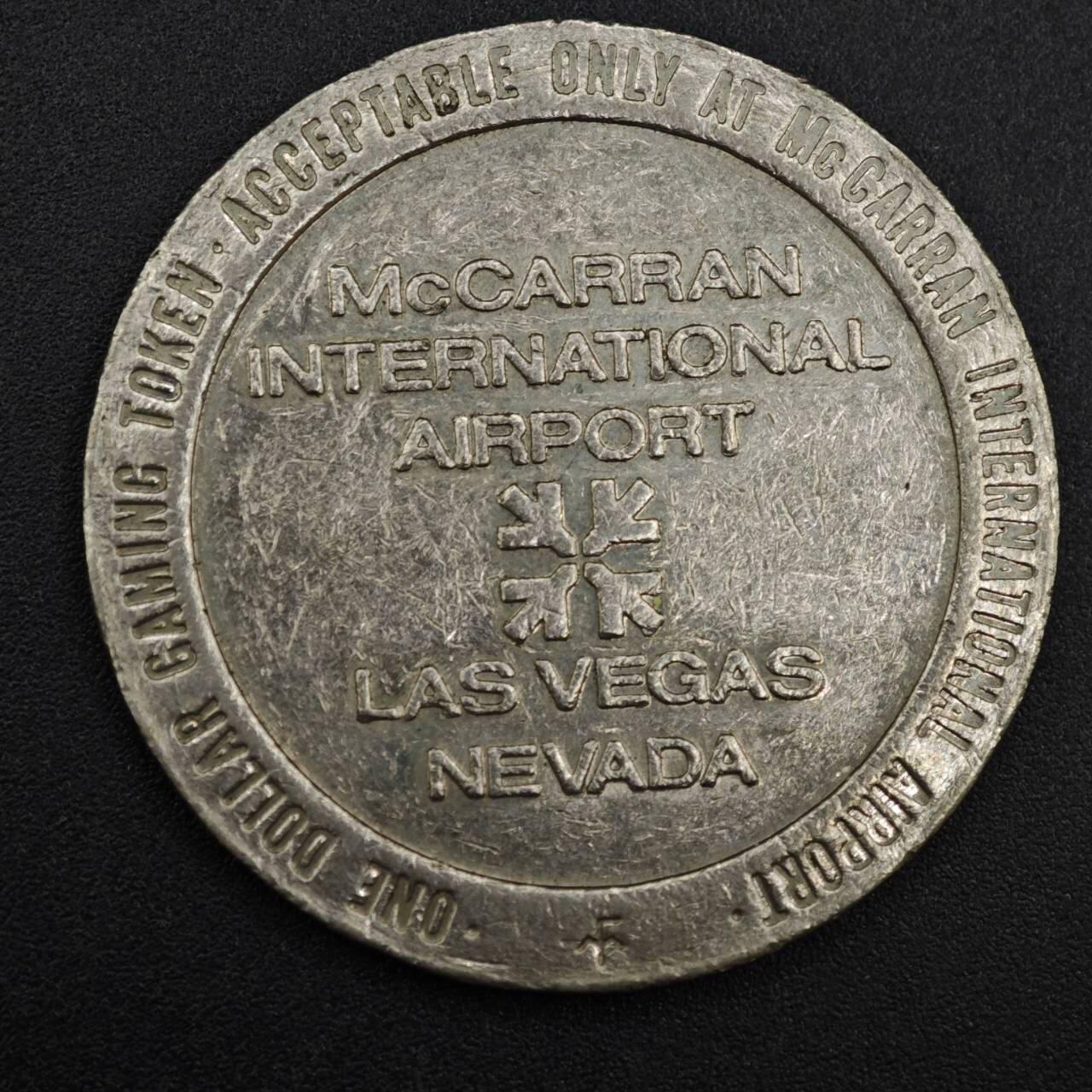 【淘币小摊】实时拍第八百一十拍   散币场   满百包邮可预留二周 每周一统一发货   美国拉斯维加斯麦卡伦机场1美元代币