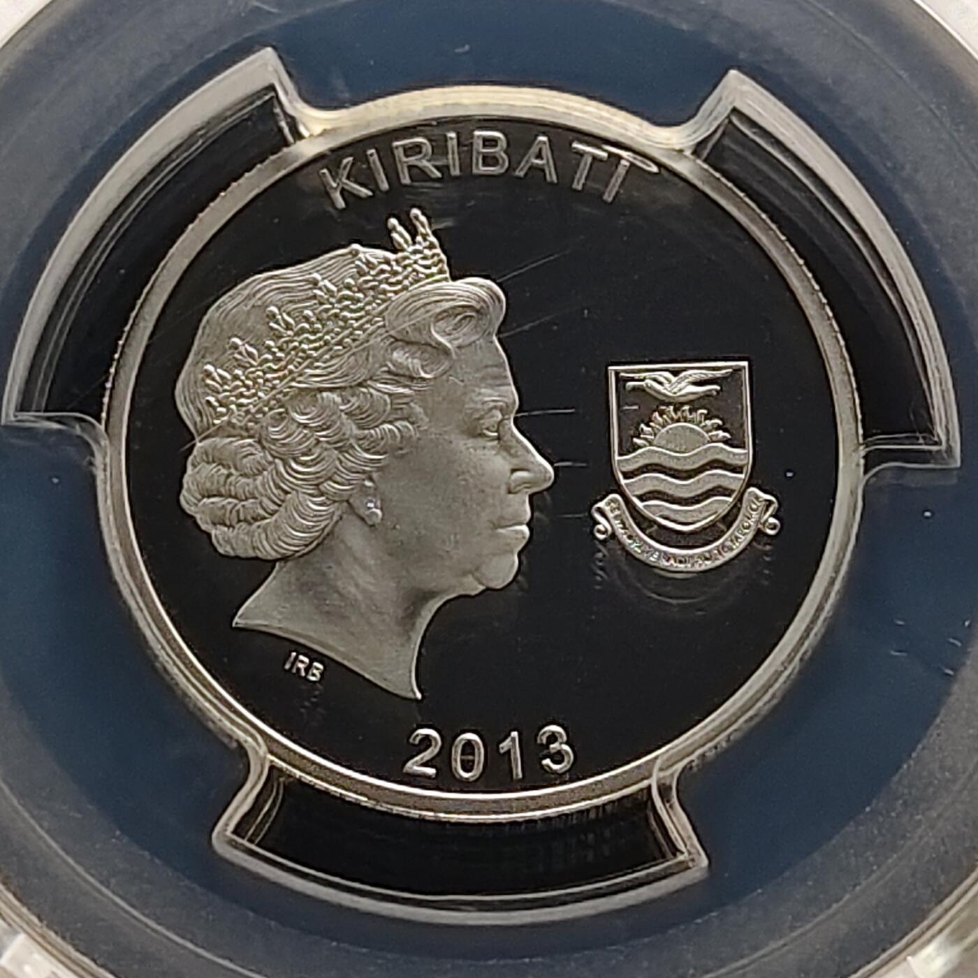 【全场包邮】纯粹捡漏拍481场（免费代拍第18场） 基里巴斯2013年10元铭记一战系列记住他们精制纪念银币-PCGS PR69 DCAM