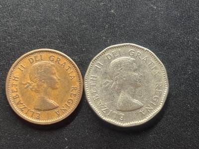 邮泉阁限时拍卖第三十七场 英国殖民地、属地硬币专场（硬币在国外。请付邮费6元。） - 加拿大2枚