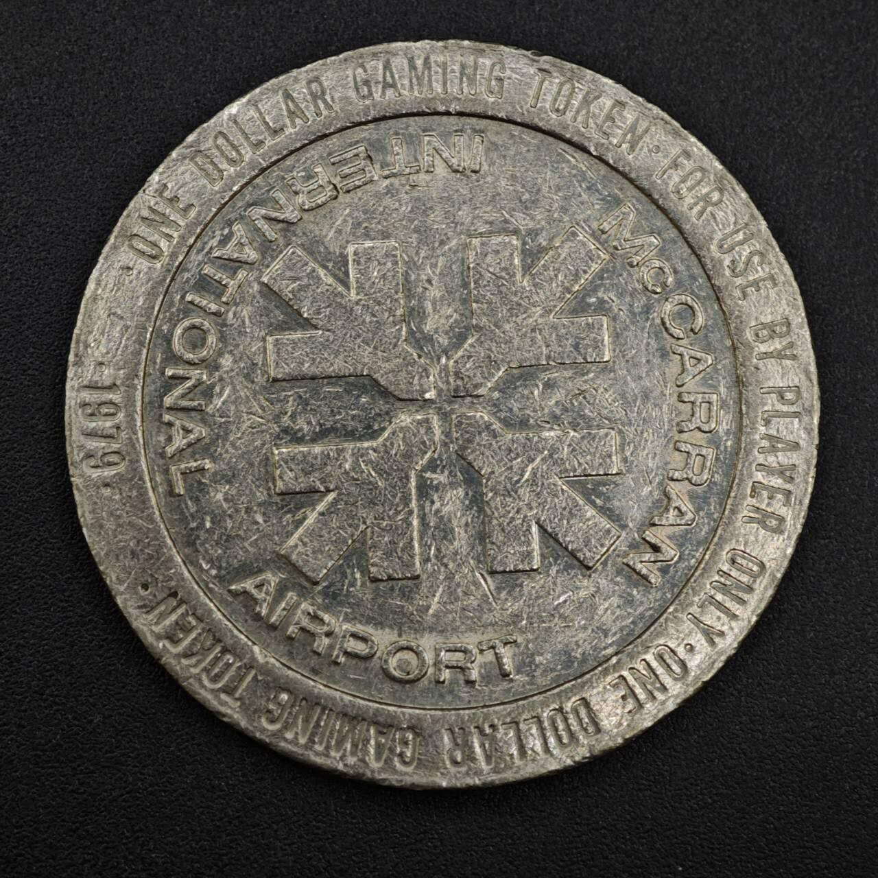 【淘币小摊】实时拍第八百一十拍   散币场   满百包邮可预留二周 每周一统一发货   美国拉斯维加斯麦卡伦机场1美元代币