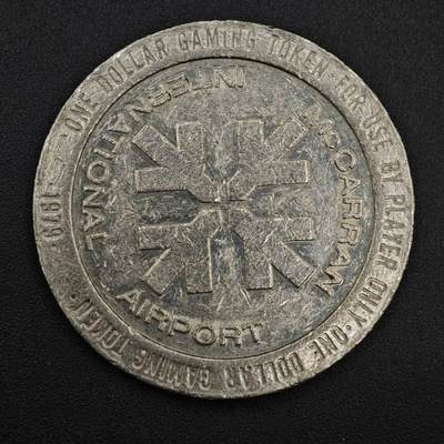 【淘币小摊】实时拍第八百一十拍   散币场   满百包邮可预留二周 每周一统一发货   - 美国拉斯维加斯麦卡伦机场1美元代币