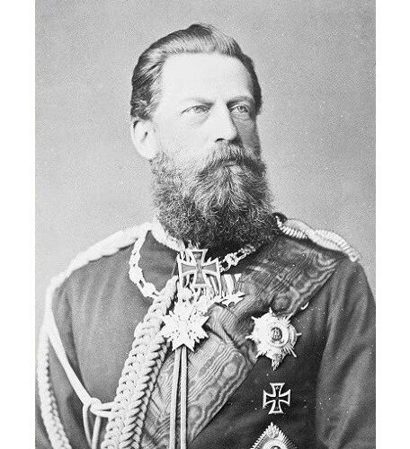 德国普鲁士1888年 腓特烈三世高浮雕精制大铜章 40MM