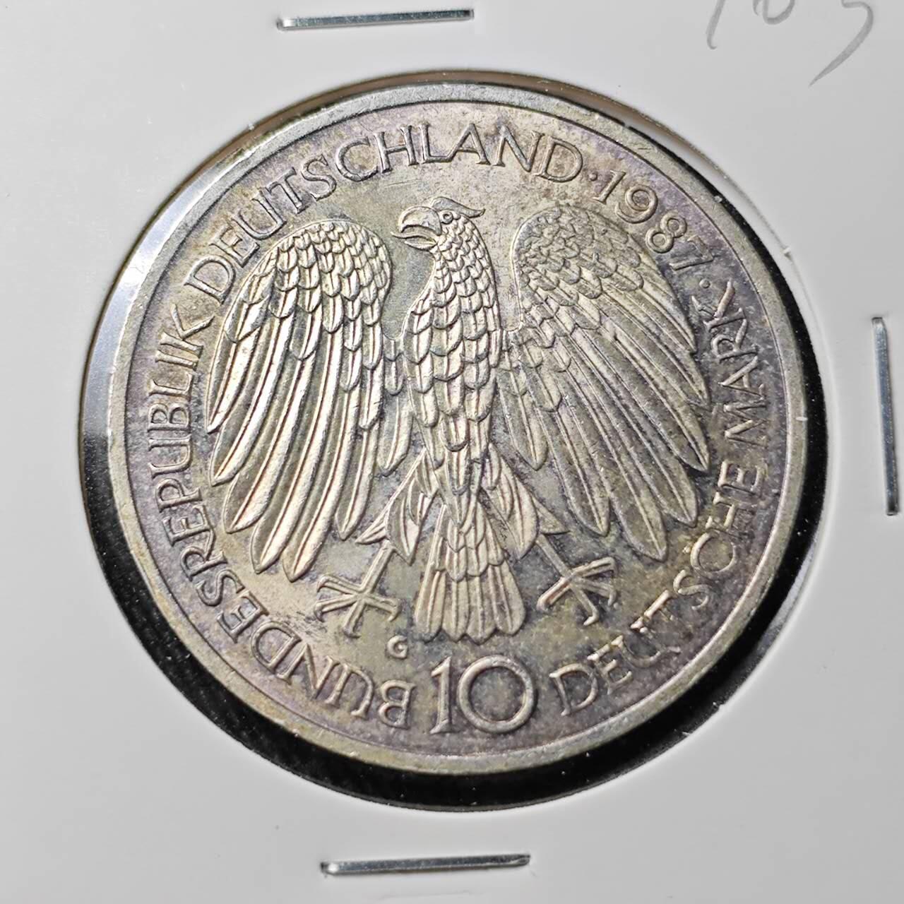 KK钱币收藏小铺 （套币 好品/批量散币 银币）专场  2月预留时间 周末发货  1987东德10马克银币