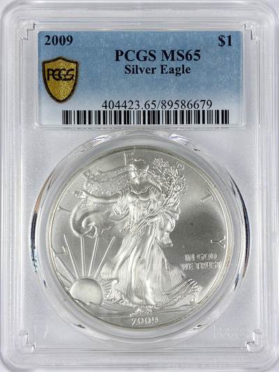 【雨安】【直播拍卖】【世界币章117期-评级币】2025-11-29 周六 19:30 保真 - [评级现代] USA 美国 投资银 行走女神 1盎司 2009年  PCGS-MS65