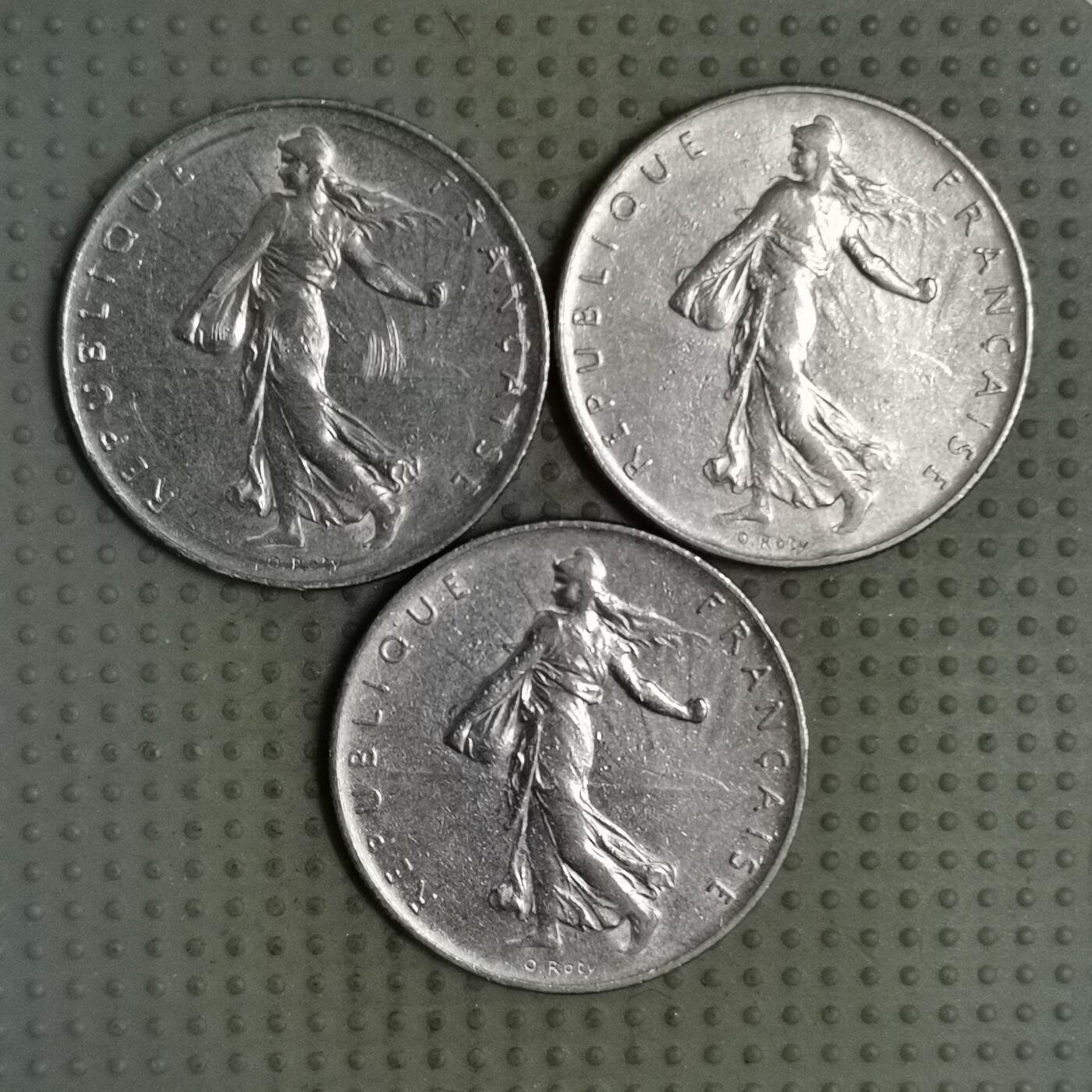 2025年第125场各国散币拍卖（总第125场） 法国1法郎3枚