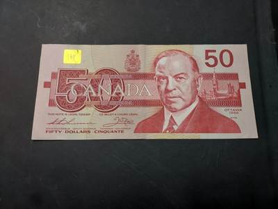 博彦收藏   12月3日 8点 钱币专场 - 1988 加拿大 旧版50元 8-85品