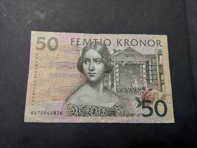 博彦收藏   12月3日 8点 钱币专场 - 瑞典 旧版50 克朗 流通品