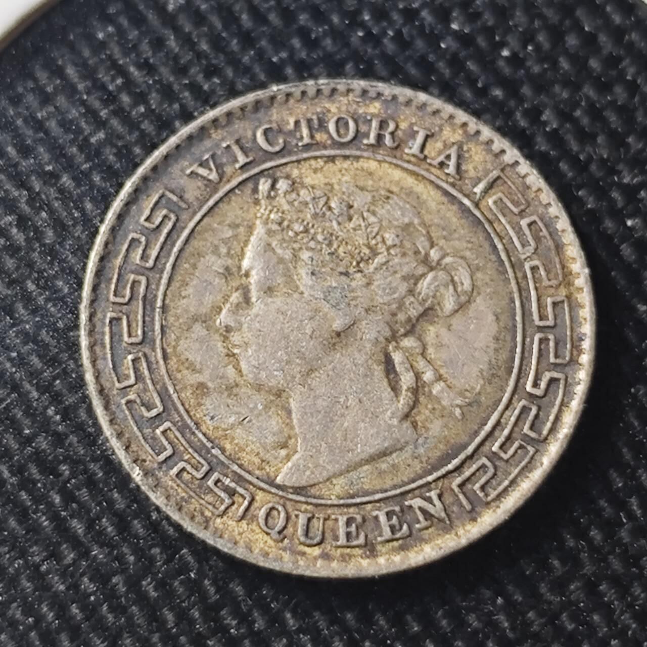 KK钱币收藏小铺 （套币 好品/批量散币 银币）专场  2月预留时间 周末发货  1900英属锡兰10分银币 维多利亚女王