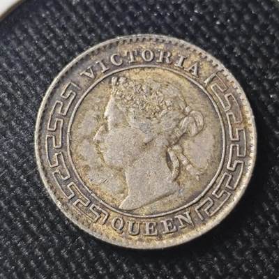 KK钱币收藏小铺 （套币 好品/批量散币 银币）专场  2月预留时间 周末发货 -  1900英属锡兰10分银币 维多利亚女王