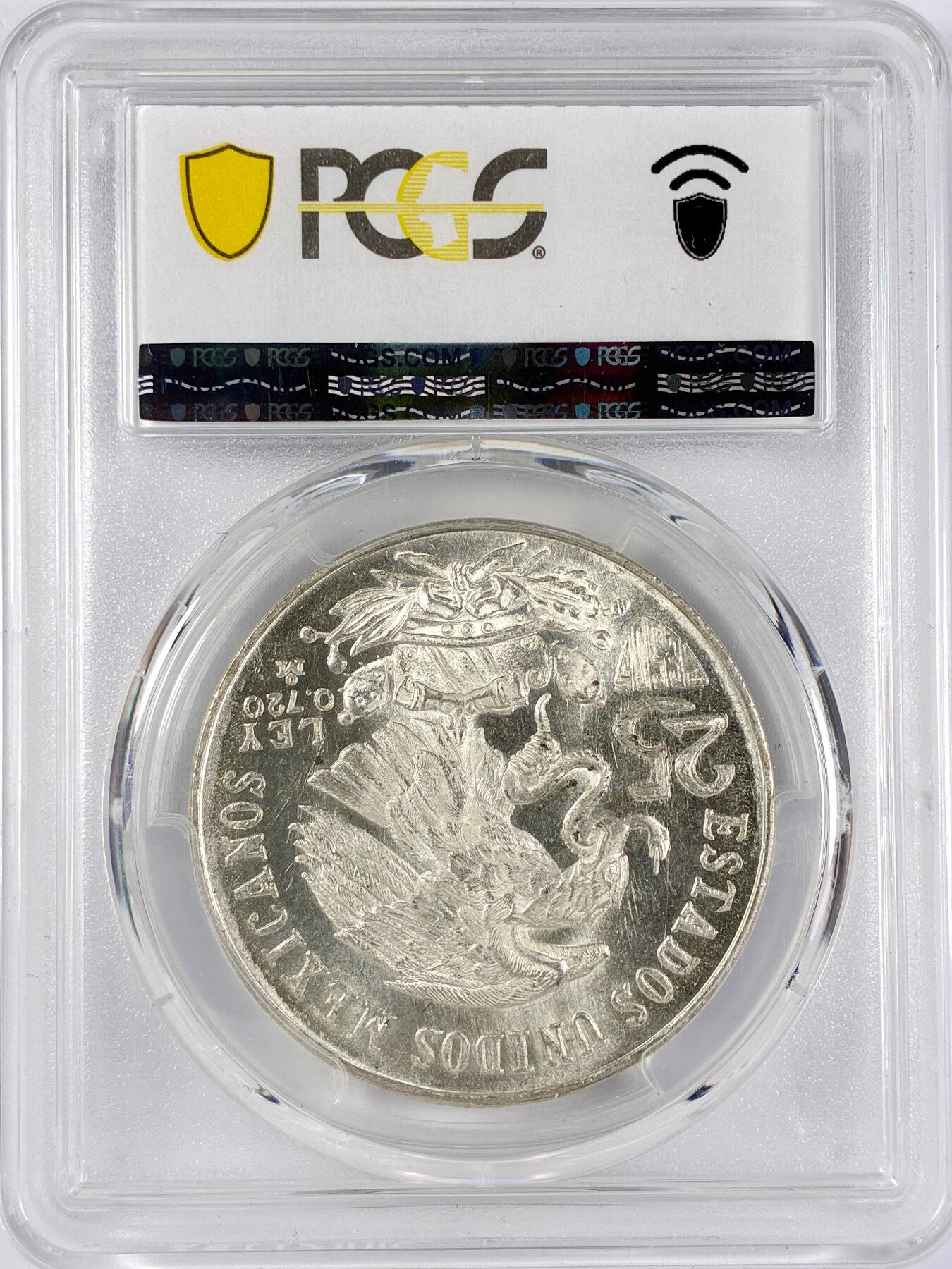 【雨安】【直播拍卖】【世界币章117期-评级币】2025-11-29 周六 19:30 保真 [评级现代] Mexico 墨西哥 25比索 1968年 奥运会 KM#479.1 [22.50 g., 0.720 Silver]  PCGS-MS63