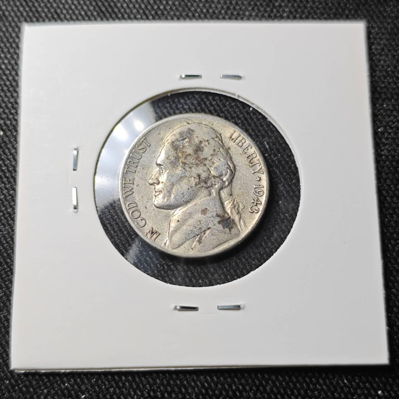 KK钱币收藏小铺 （套币 好品/批量散币 银币）专场  2月预留时间 周末发货  1943美国5分银币 S厂