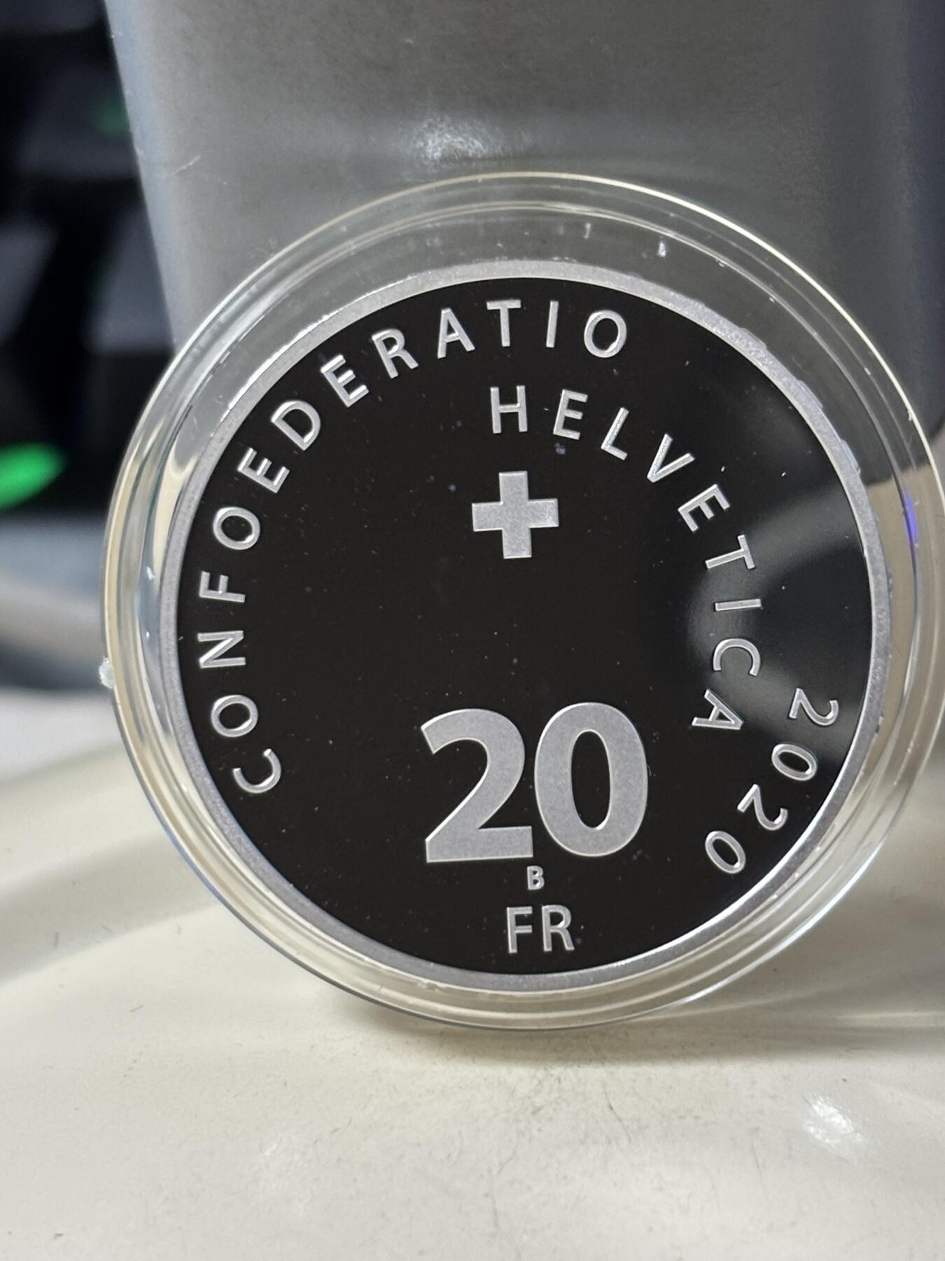 第183期拍卖 瑞士2020年消防150周年20法郎精制纪念银币，835银，20克，发行5000枚