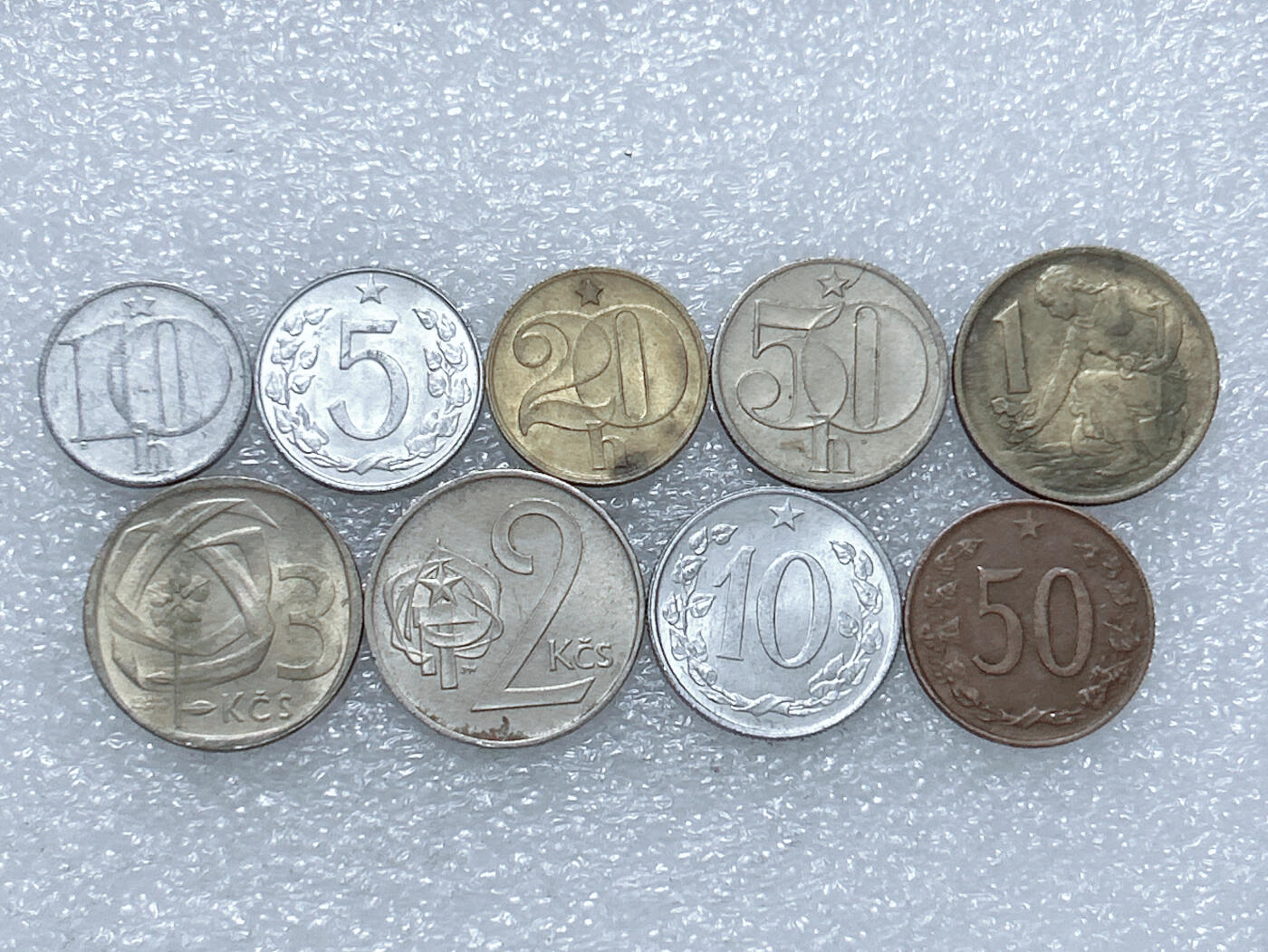 第一海外回流一元起拍收藏 散集专场  第273期 捷克斯洛伐克硬币 9枚