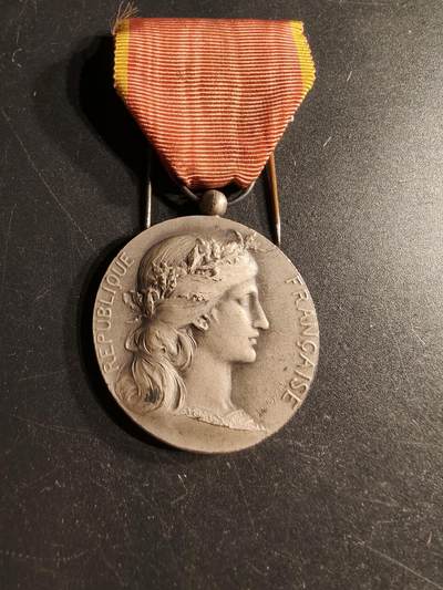 老王徽章第166期 - 法国银级东方工业协会奖章    950银     27.2g