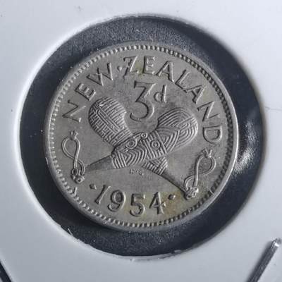 沼泽如烟--第916场 - 新西兰1954年3便士