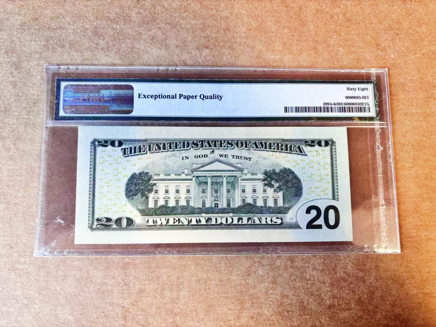 【Blue Auction】世界纸币精拍第756期——18级TOP拍卖/信誉/品质/专业/高效💫 【数二靓号】美国 2006年20美金 PMG68EPQ 高分