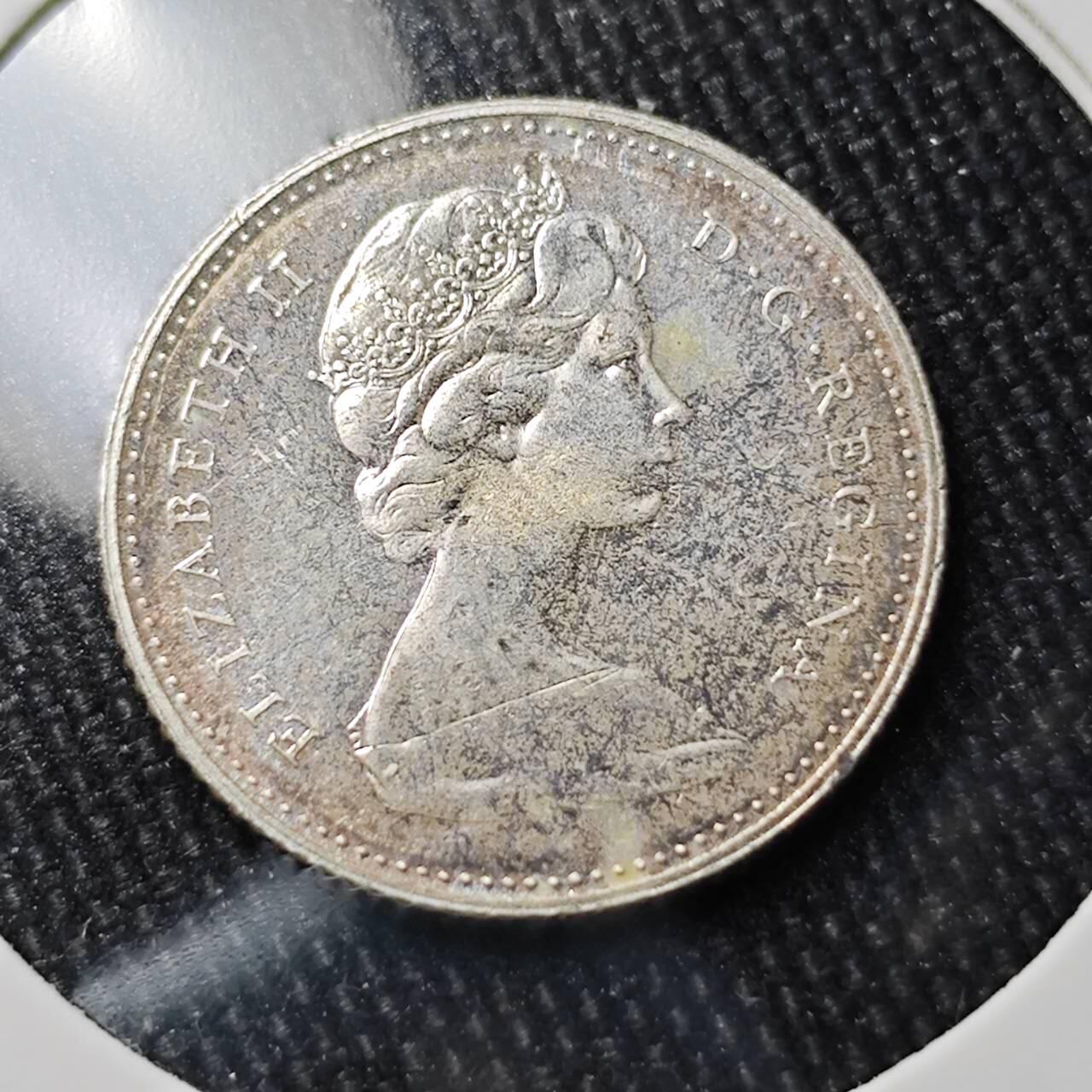 KK钱币收藏小铺 （套币 好品/批量散币 银币）专场  2月预留时间 周末发货  1967加拿大10分纪念币 银币