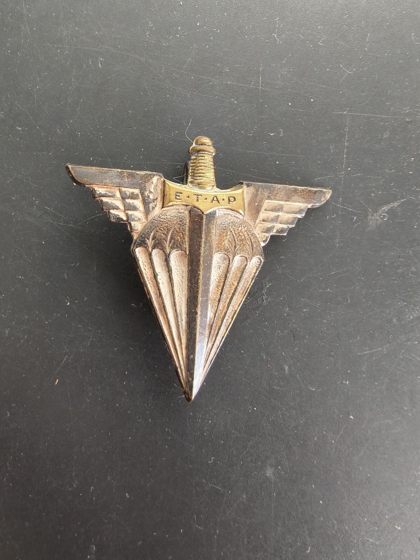 老王徽章第166期 法国陆军空降兵学校证章