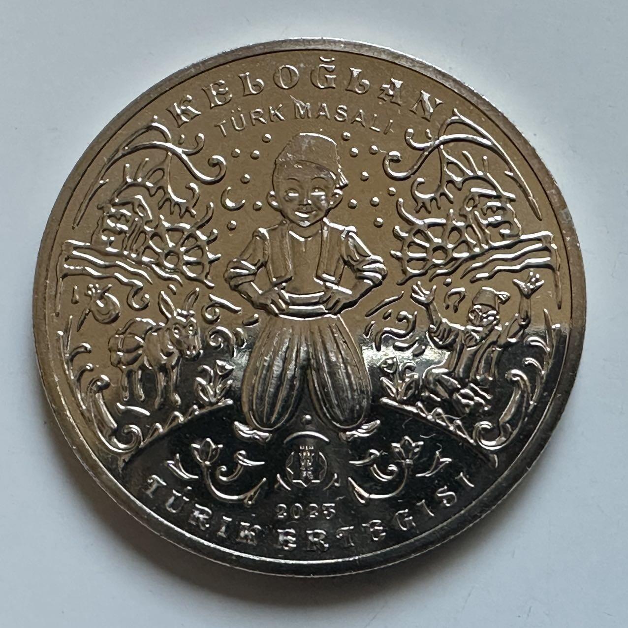 🌹外币初藏🌹🐯2025年第133场  每周二四六晚8️⃣点 接代拍 哈萨克斯坦2023年突厥传说-凯洛格朗200坚戈纪念币 发行量1万枚 精制币