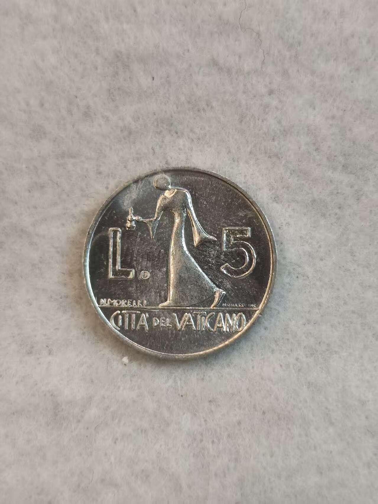 G&W世界散币，银币处理专场（第38场） 梵蒂冈1978年5里拉