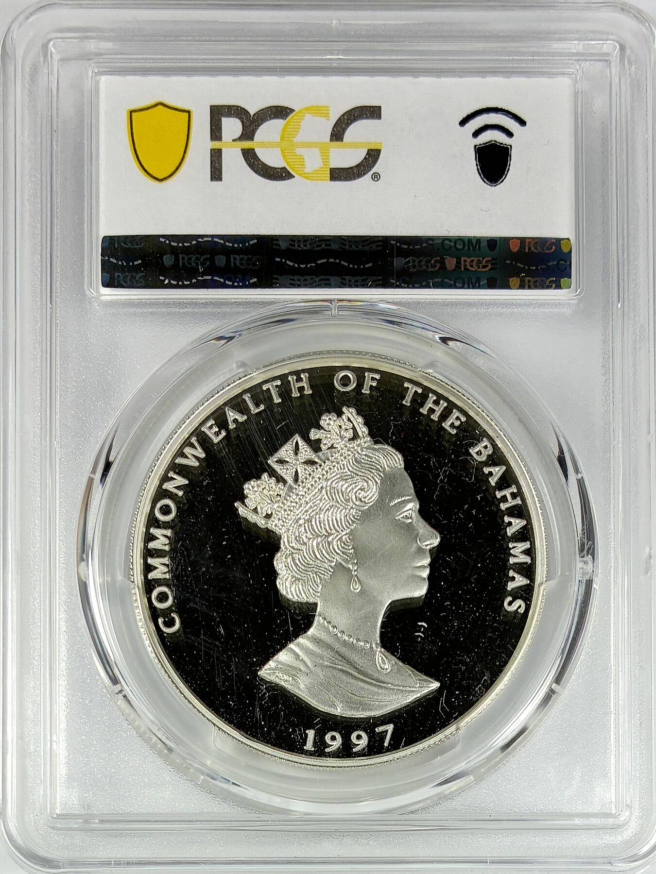 【雨安】【直播拍卖】【世界币章117期-评级币】2025-11-29 周六 19:30 保真 [评级现代] Bahamas 巴哈马 2元 1997年 联合国儿童基金会 PCGS-PR67RD