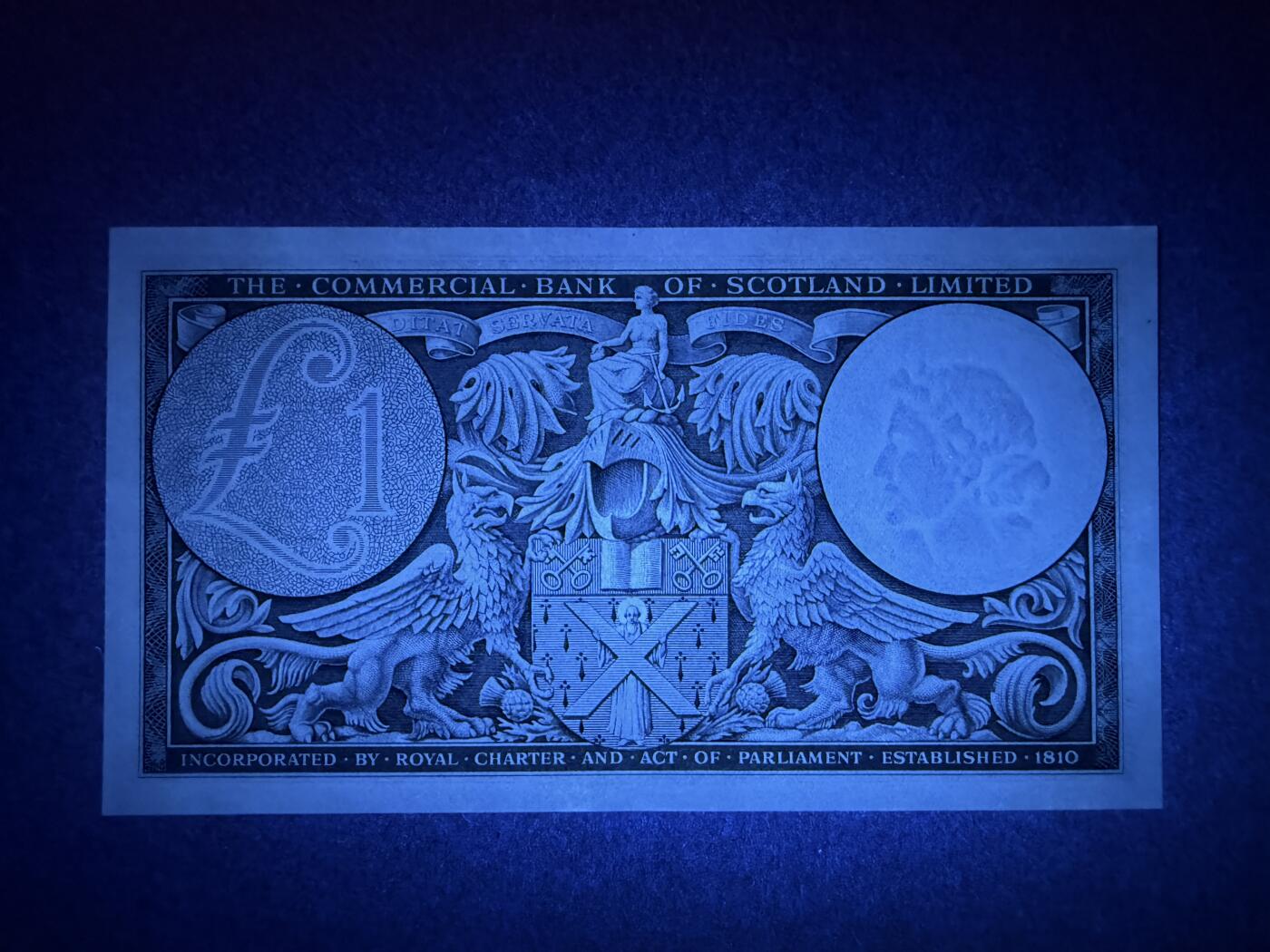 《艾美收藏》第222期-11.30周日外币畅拍 苏格兰1镑 UNC 商业银行 1954年早期版本