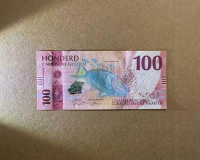 【Blue Auction】世界纸币精拍第756期——18级TOP拍卖/信誉/品质/专业/高效💫 - 【333豹子号】库拉索 2025年100盾 全新UNC