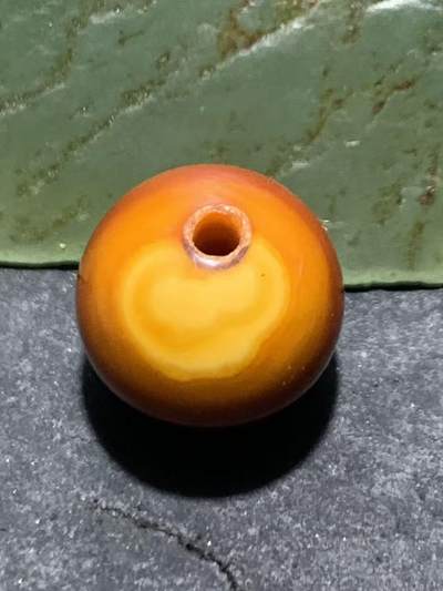 精美高玉化8字天眼纹缠丝玛瑙圆珠一颗， - 精美高玉化8字天眼纹缠丝玛瑙圆珠一颗，