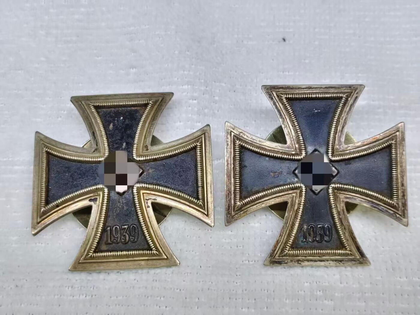 ww2德三转轮版一铁l58厂标，放射角拱形，标价为单价