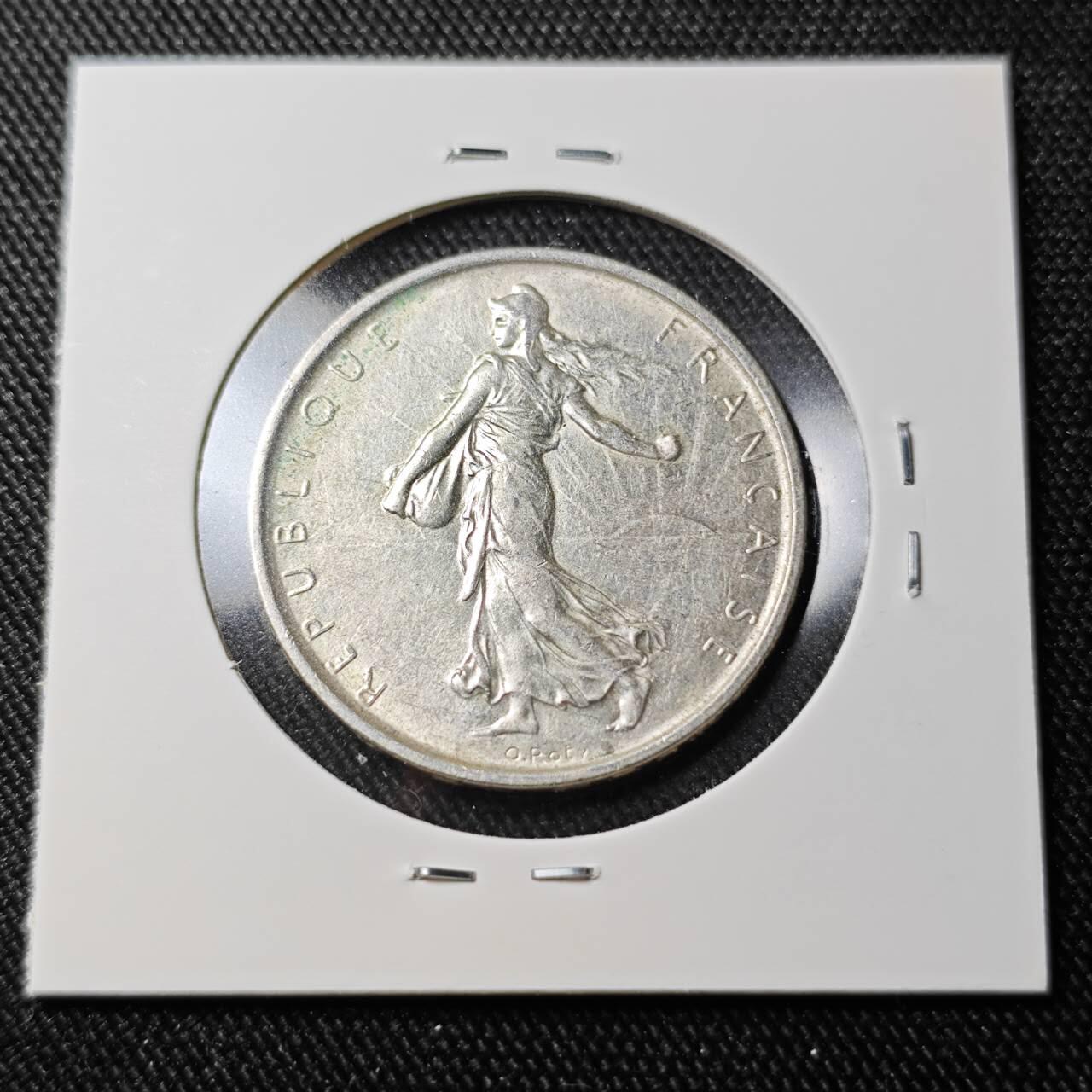 KK钱币收藏小铺 （套币 好品/批量散币 银币）专场  2月预留时间 周末发货  1963法国5法郎银币