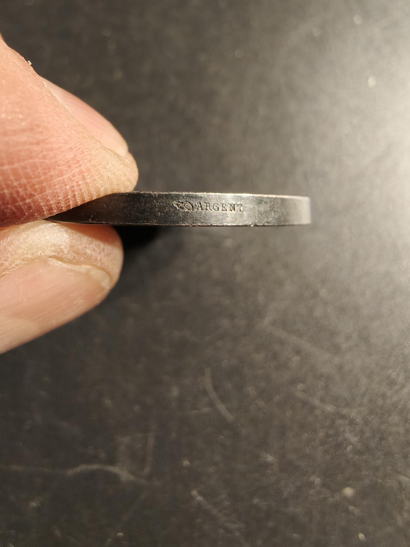 老王徽章第166期 法国里尔市议会大银章    950银    直径36mm.   重量22.6g