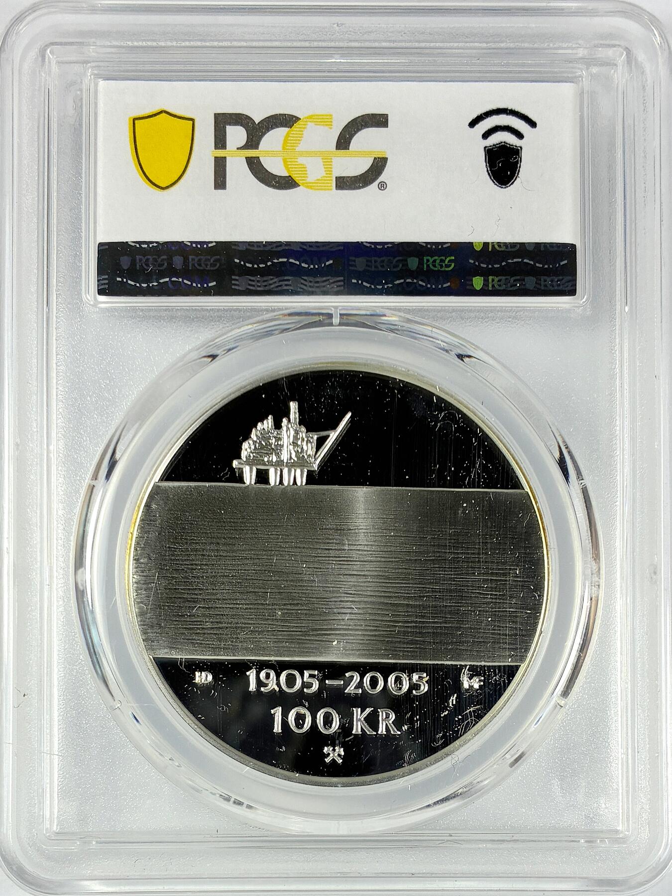 【雨安】【直播拍卖】【世界币章117期-评级币】2025-11-29 周六 19:30 保真 [评级现代] Norway 挪威 100克朗 2004年 1905年独立 PCGS-PR67DCAM