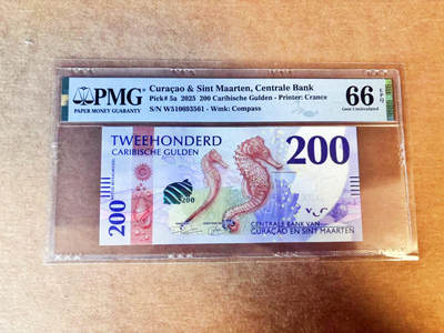 【Blue Auction】世界纸币精拍第756期——18级TOP拍卖/信誉/品质/专业/高效💫 -  【无47】库拉索 2025年200盾 PMG66EPQ 