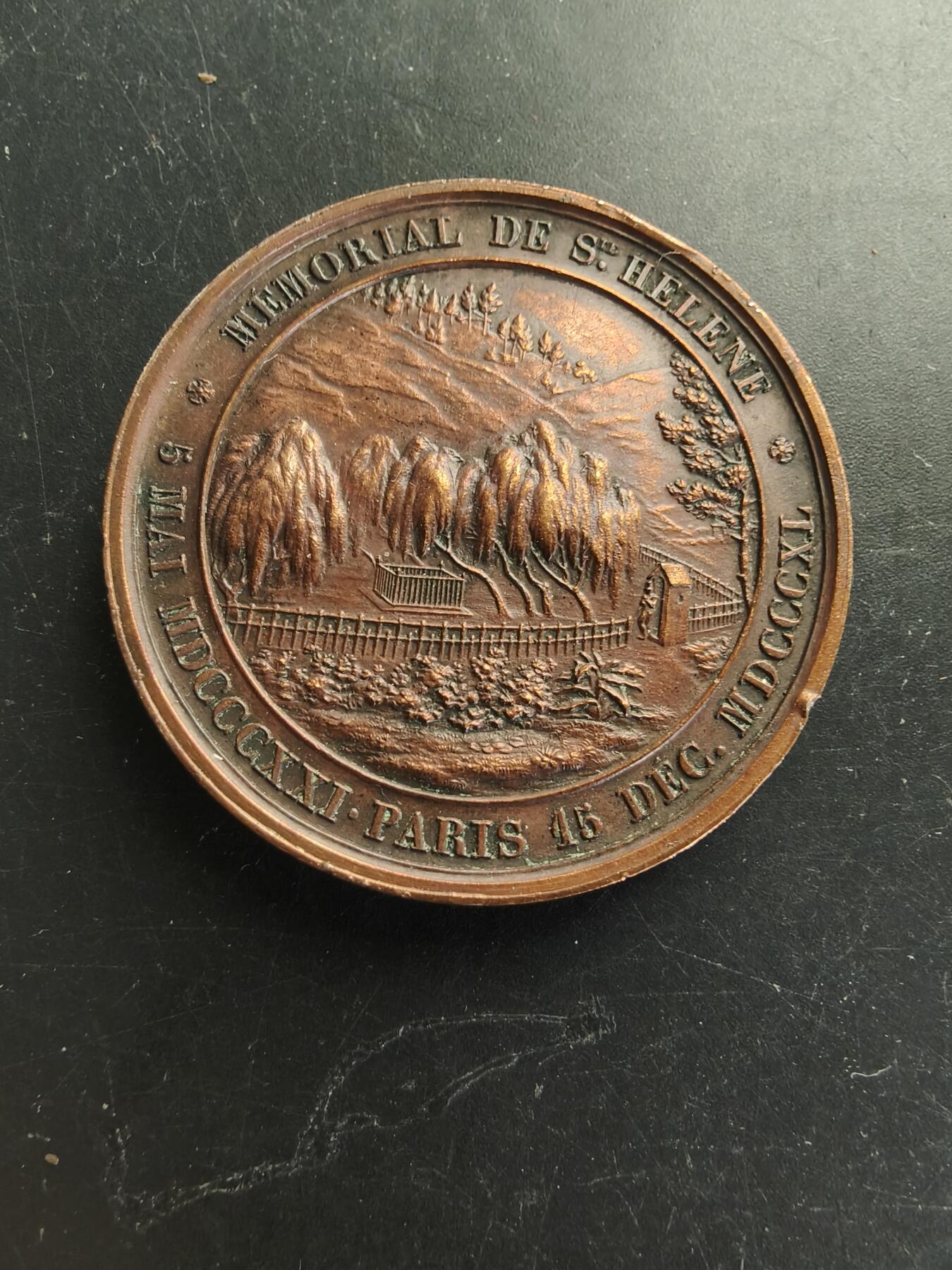 老王徽章第166期 法国拿破仑魂归故里大铜章    光边原铸    直径41mm.   重量32.1g