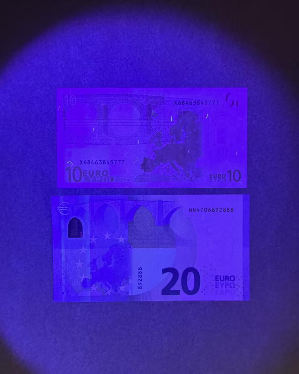 【Blue Auction】世界纸币精拍第756期——18级TOP拍卖/信誉/品质/专业/高效💫 【一组2张 777&888豹子号】欧盟10-20欧元 UNC-/UNC