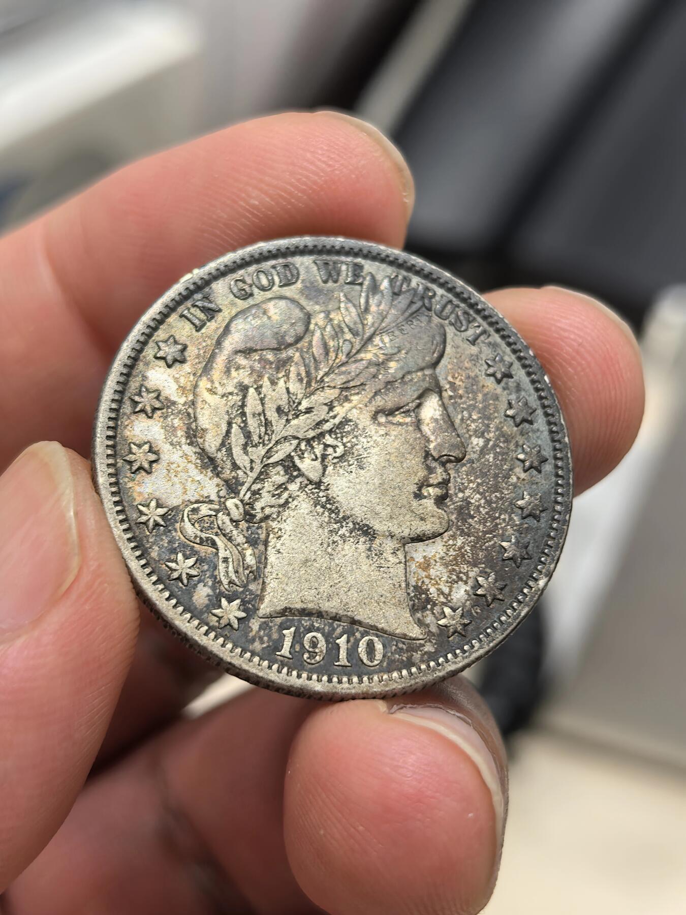 博洋堂世界钱币拍卖第149期（全场包邮） 美国1910年S（旧金山）50美分银币，极美品，原包浆