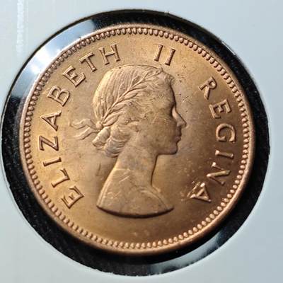 KK钱币收藏小铺 （套币 好品/批量散币 银币）专场  2月预留时间 周末发货 -  1960南非1/2分铜币 好品