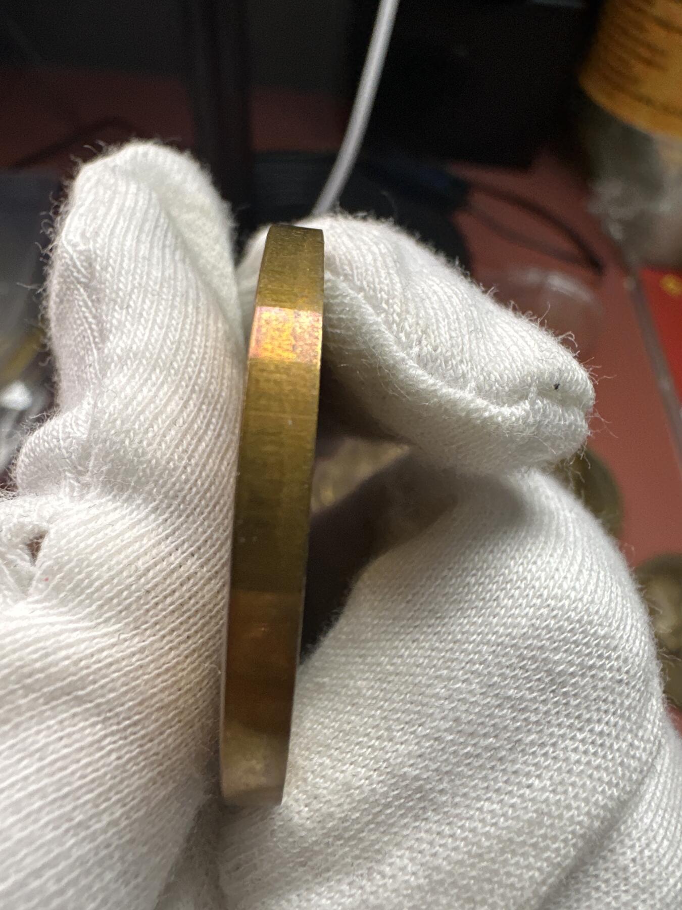 12.4铜章专场 1911年乔治五世加冕纪念铜章 背三花神 稀少样币