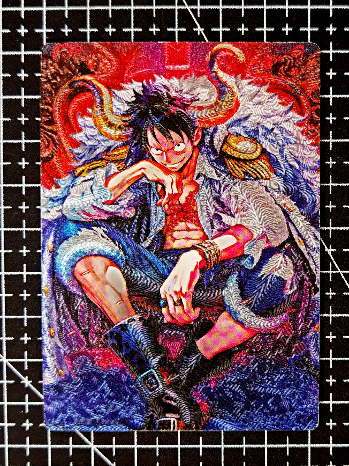 琦卡当当铺≯第23期★★回馈活动~买卖全部0佣金★★~【9点40结束】扫码加群抽[包邮券]~周六结束 奇点卡牌-路飞-粗闪-1张