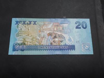 博彦收藏  4月25日 8点  钱币专场 斐济 动物图案 20元 UNC 