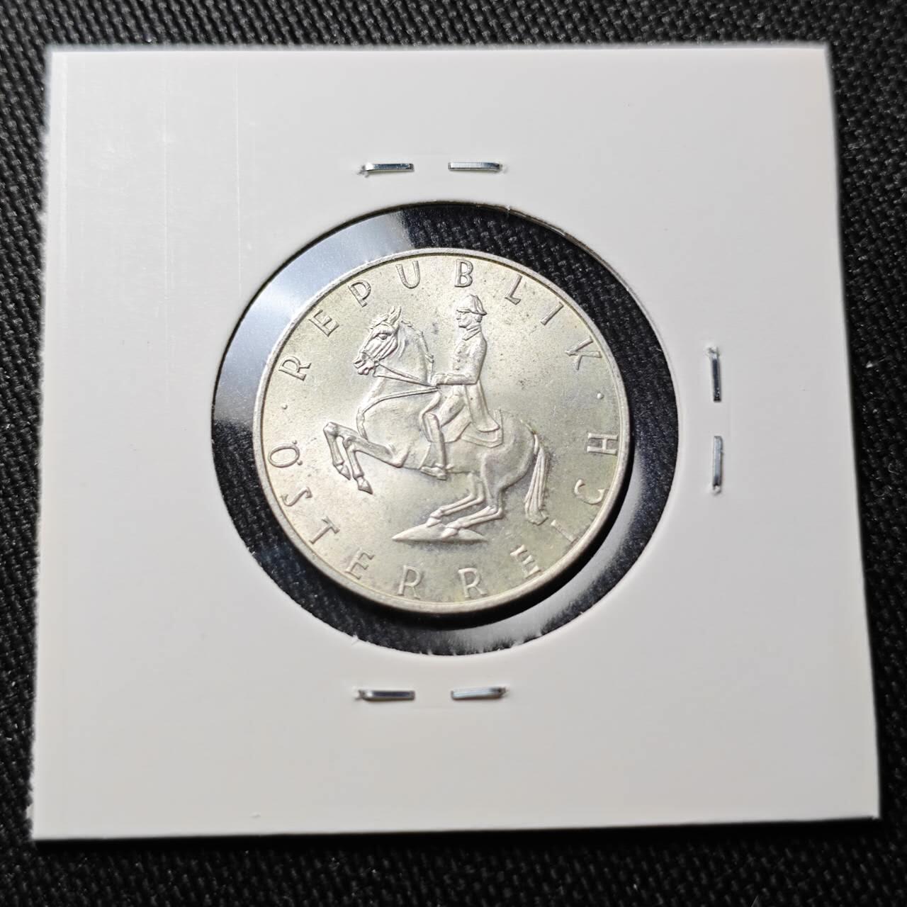 KK钱币收藏小铺 （套币 好品/批量散币 银币）专场  2月预留时间 周末发货  1968奥地利5先令银币 好品