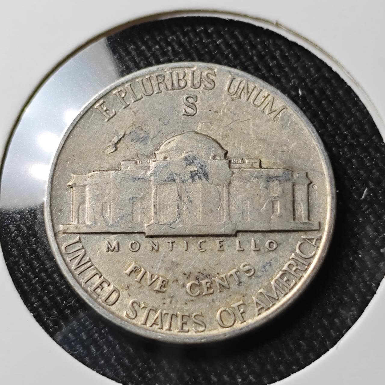 KK钱币收藏小铺 （套币 好品/批量散币 银币）专场  2月预留时间 周末发货  1943美国5分银币 S厂