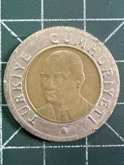 第1059 硬币专场 （无押金，捡漏，全场50包邮，偏远地区除外，接收代拍业务，本店十天发一次货） - 土耳其 1 里拉   双色币