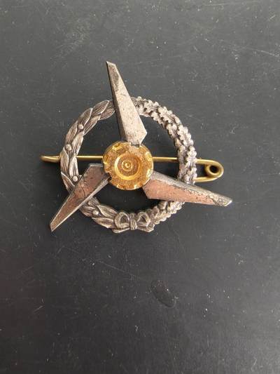 老王徽章第166期 - 法国空军直升机部队机械师证章