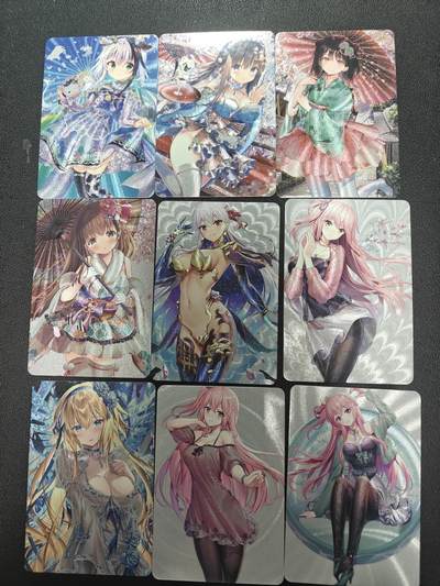 天玑星卡拍第143期《11.27周四截拍》持续收拍收评中 满赠卡需备注 - 动漫美女 粗闪 9张 自制卡