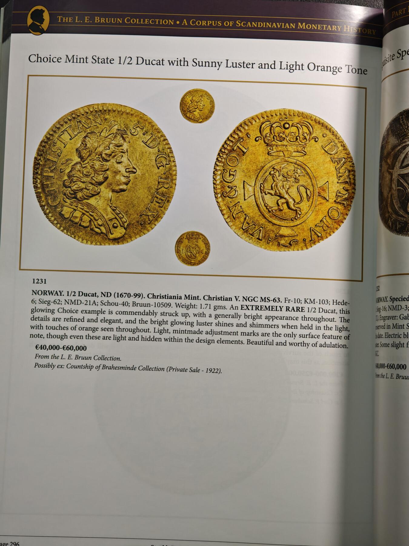 【德藏】世界币章拍卖第155期（拍品征集中~欢迎藏友联系） 98新 SBP拍卖行L.E.BRUUN集藏拍卖会图录 全铜板纸印刷 全书约366页