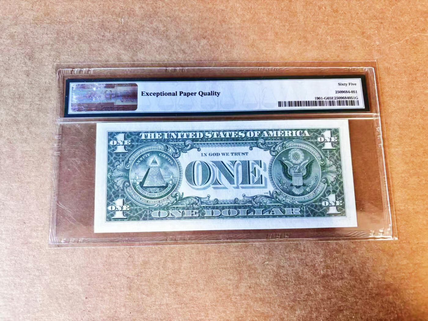 【Blue Auction】世界纸币精拍第756期——18级TOP拍卖/信誉/品质/专业/高效💫 【无47】美国 1963年1美金PMG65EPQ  